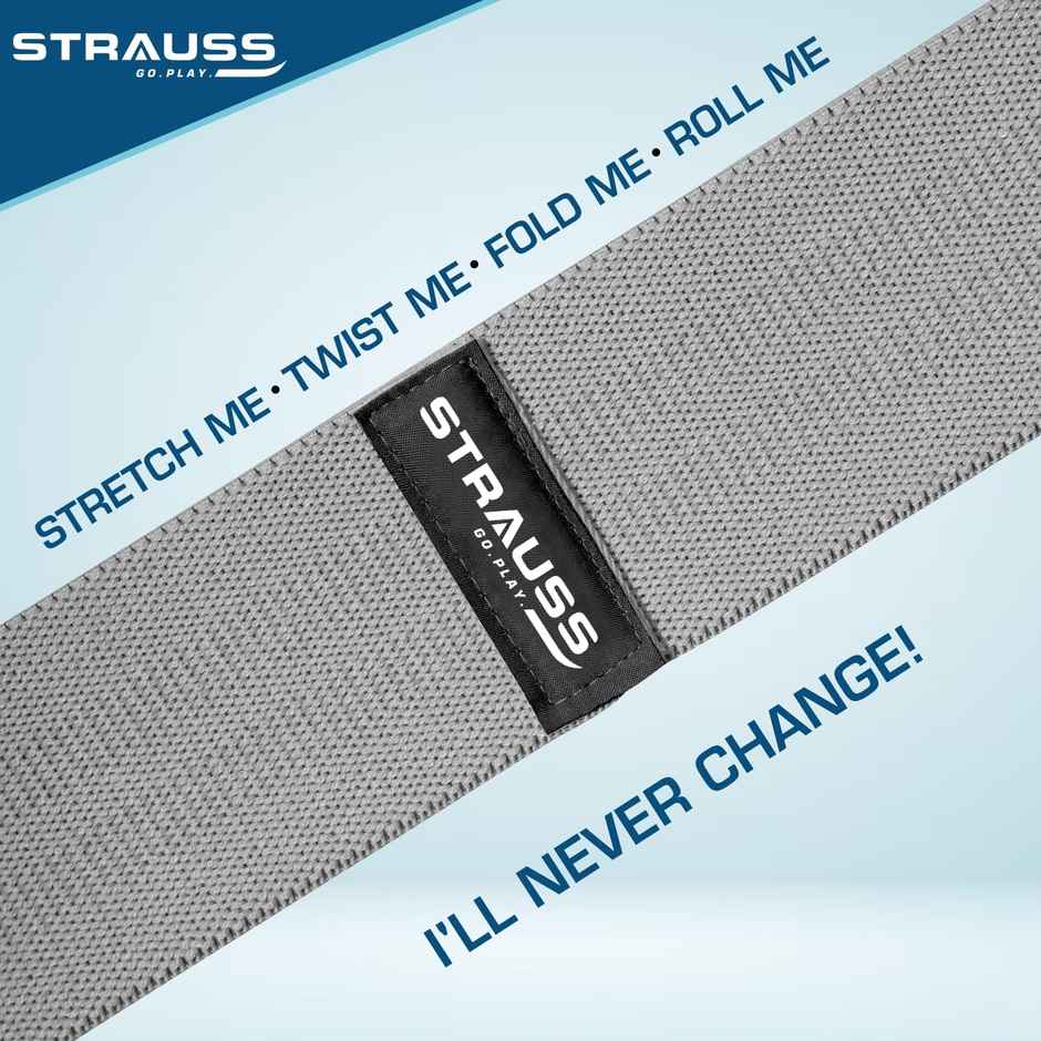 Strauss Premium Fabric Pull up Resistance Bands, (Set of 3)