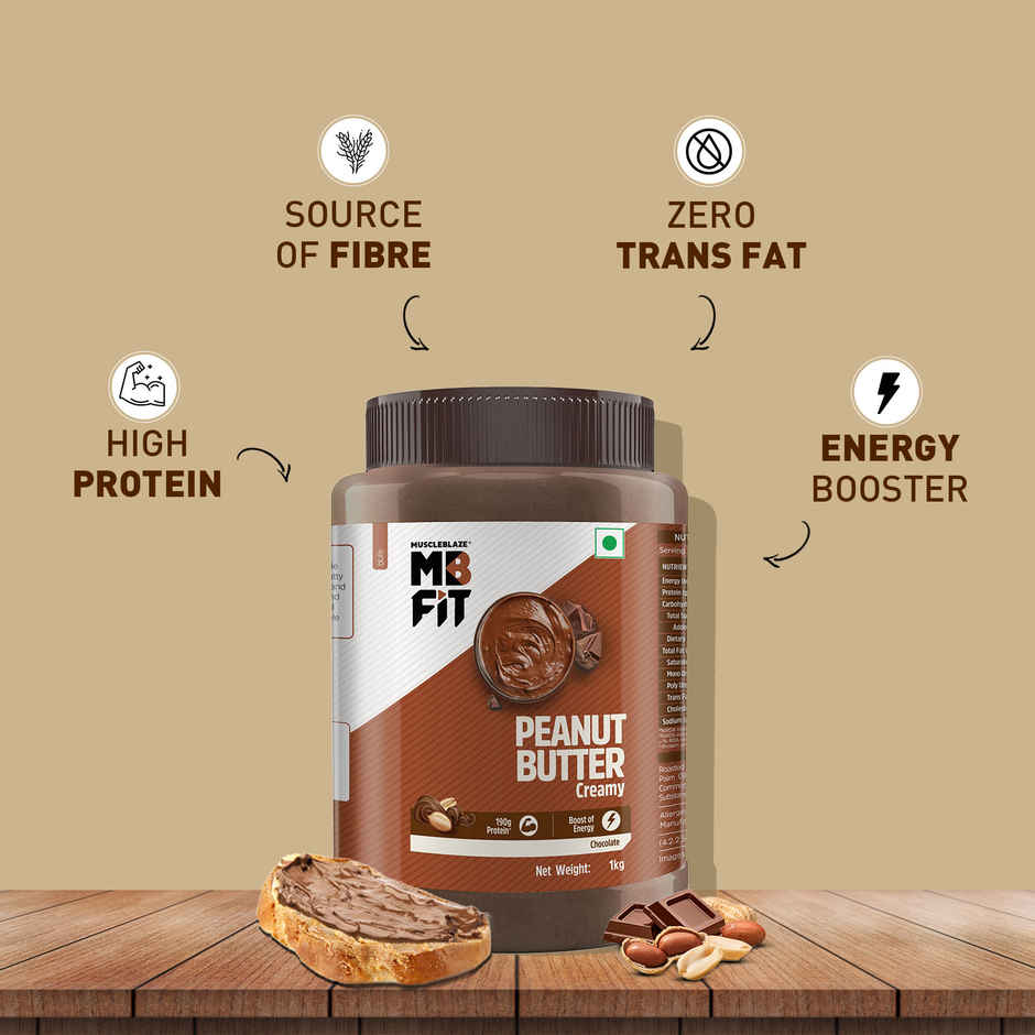 MuscleBlaze Chocolate Peanut Butter (Crunchy)
