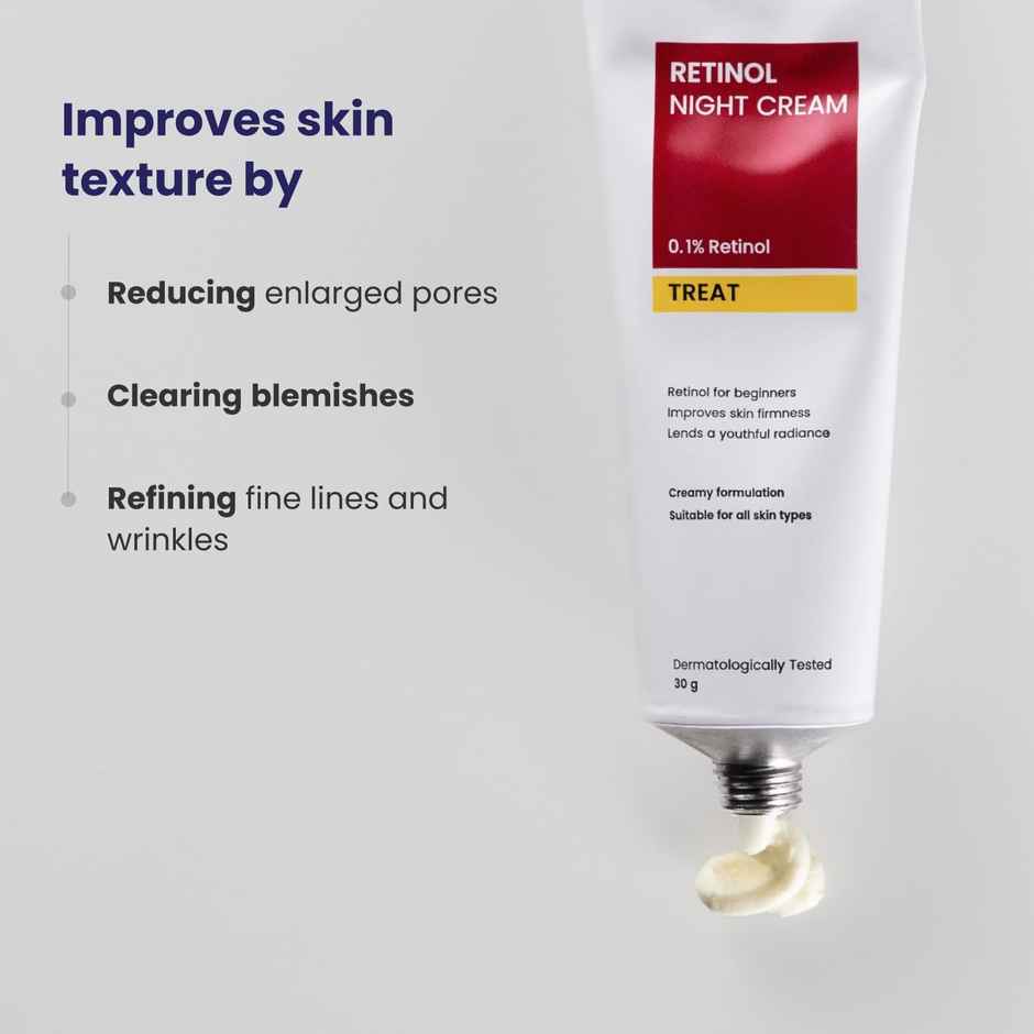 Re'Equil 0.1% Retinol Night Cream For Wrinkles & Skin Tightening