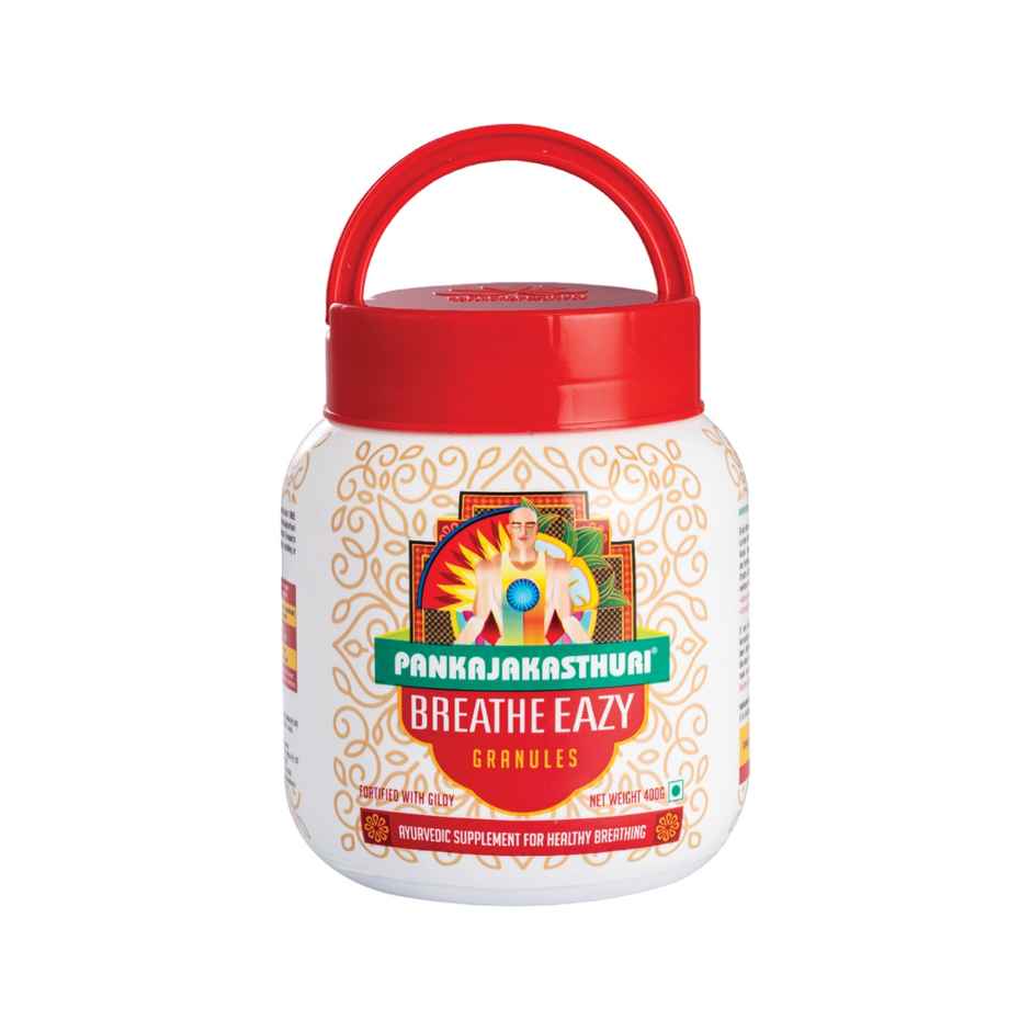 Pankajakasthuri Herbals Breathe Eazy Granules Ayurvedic | Unique Blend Of 17 Ayurvedic Herbs