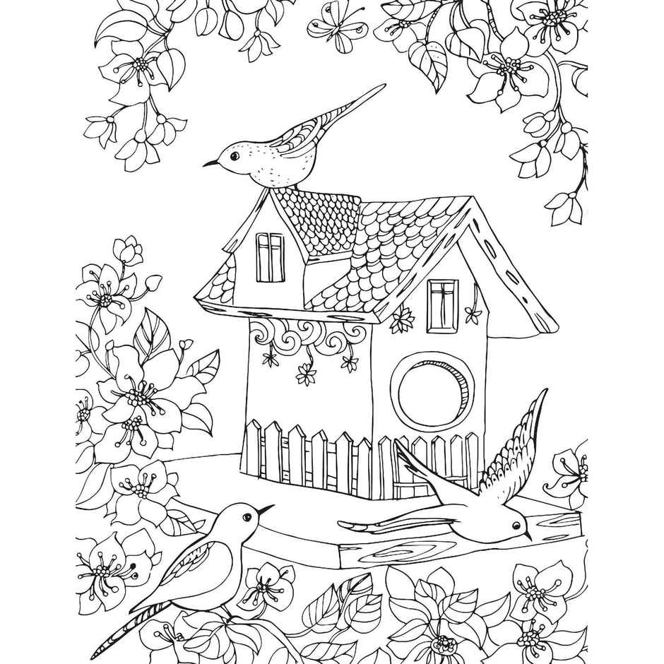 Countryside - Colouring Book for Adults | Book For Peace & Relaxation Coloring Book