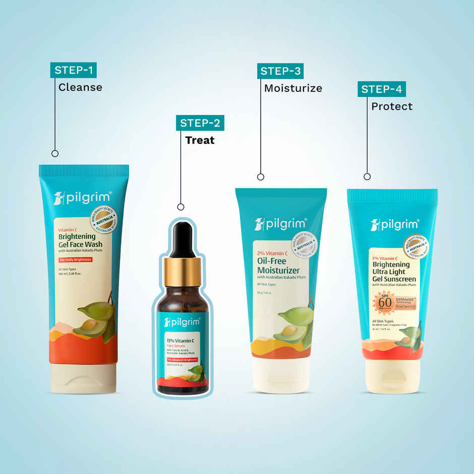 Pilgrim 15% Vitamin C Face Serum For Advanced Brightness