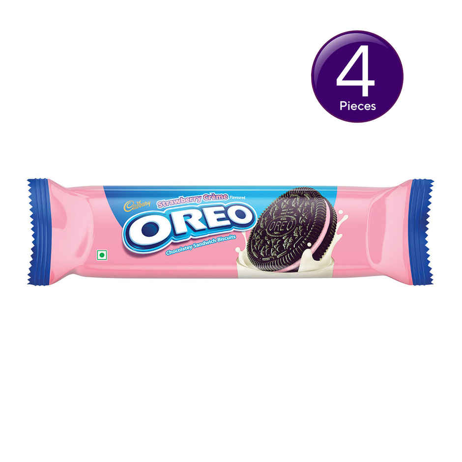Cadbury Oreo Strawberry Flavour Creme Sandwich Biscuit Combo