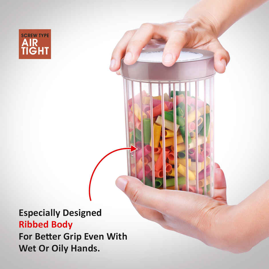 Joyo Better Home Linea Container 560 ml (3 Pcs Set)- Grey