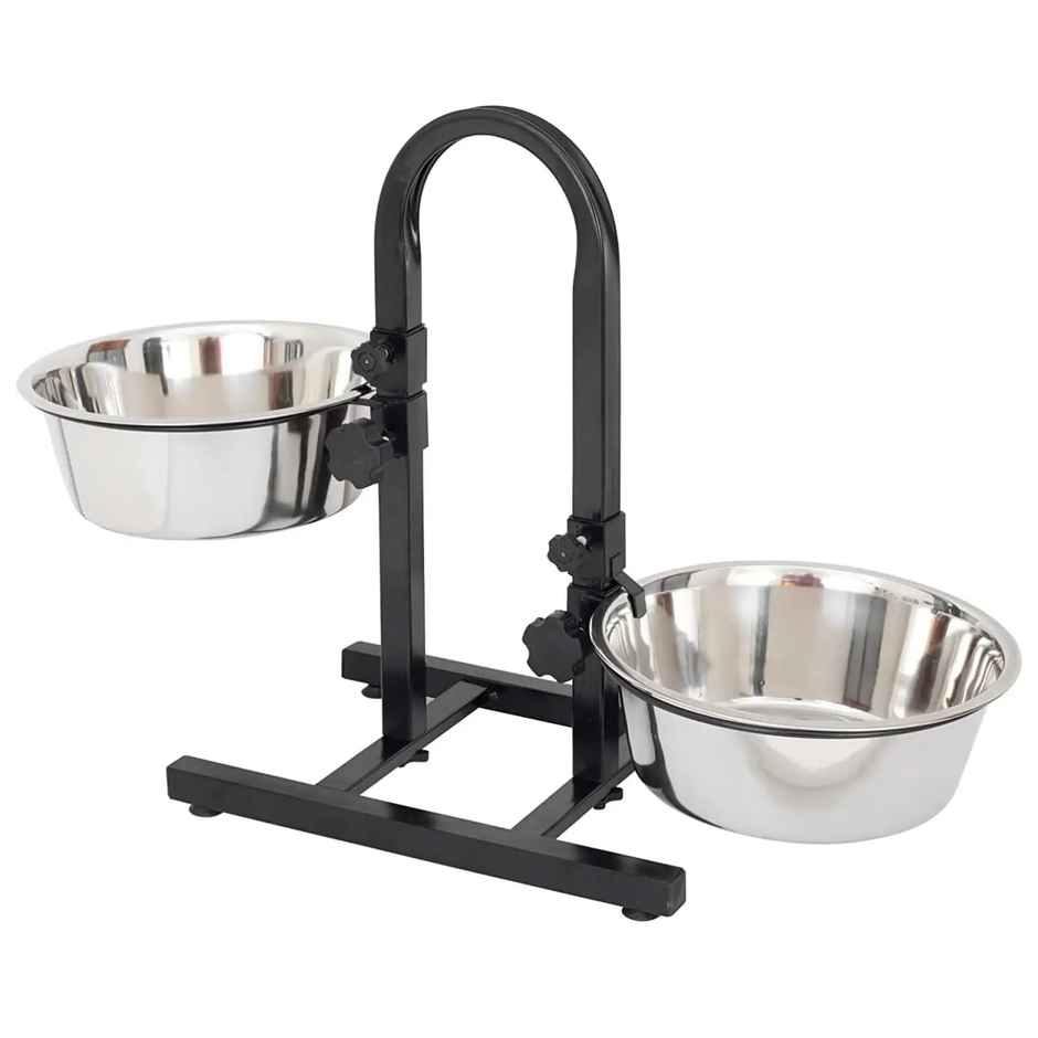 Pets Empire U Shape Adjutable Double Diner For Food & Water ( 2 X 2800Ml )