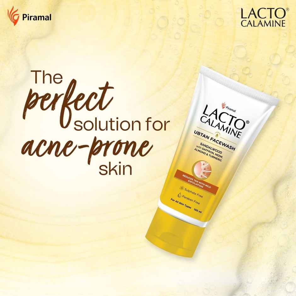 Lacto Calamine Ubtan Face Wash For Glowing Skin Natural Face Wash With Sandalwood