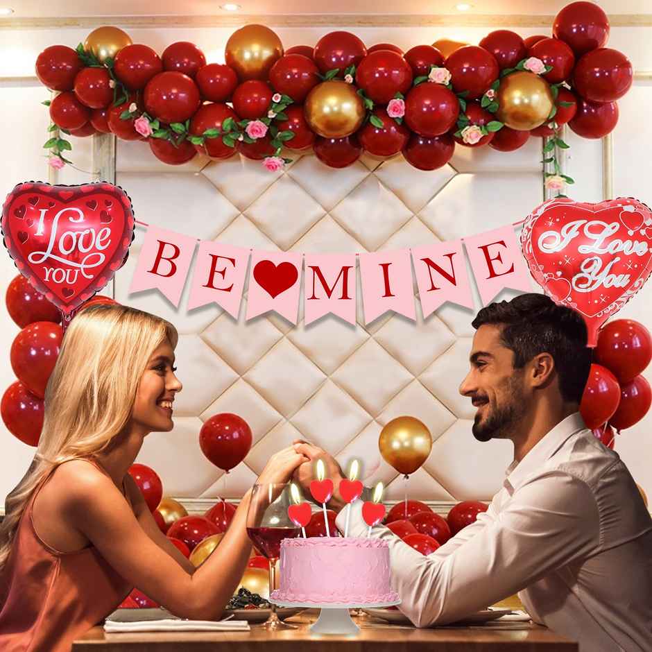 Be Mine Decoration Combo | Pack of 44 | Party Propz