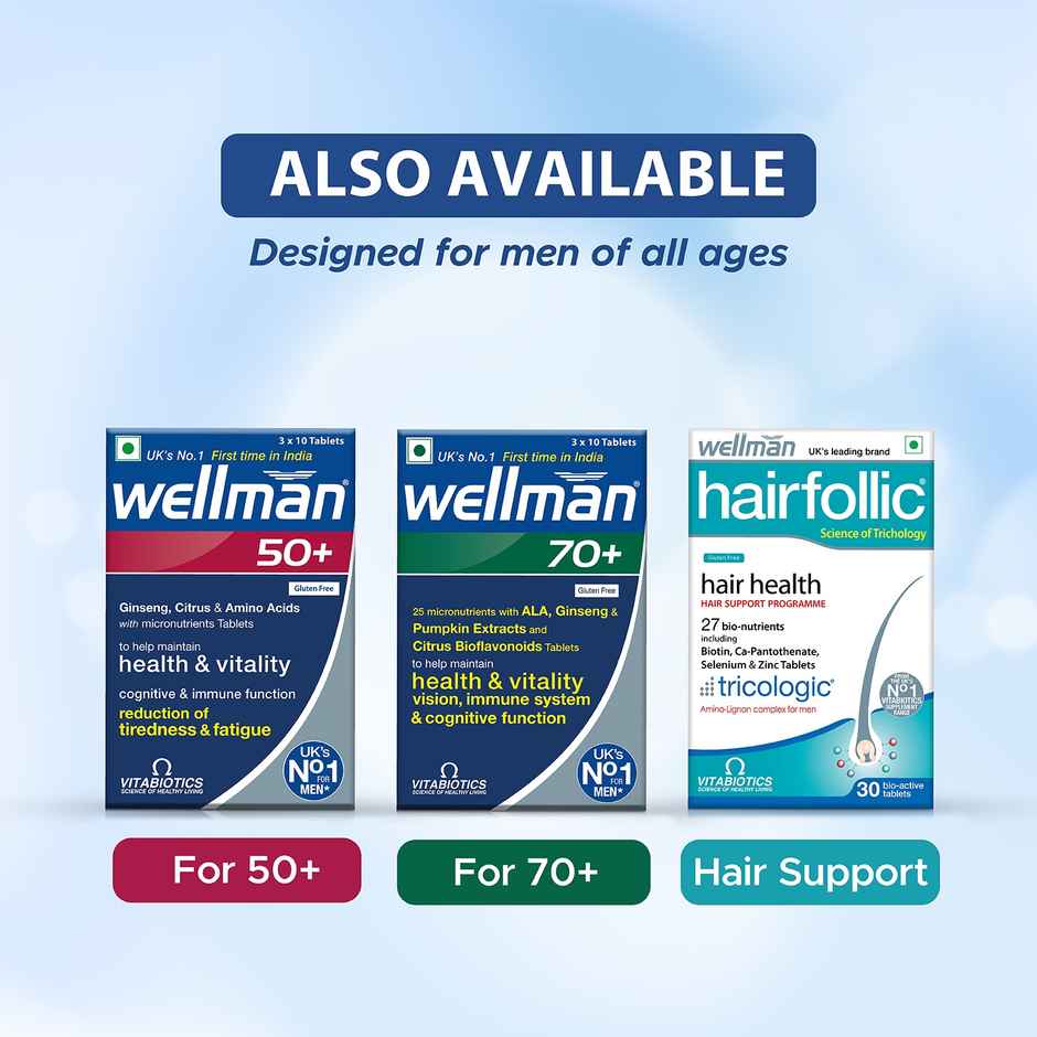 Wellman Multivitamin Tablet Help To Maintain Men Health And Vitality