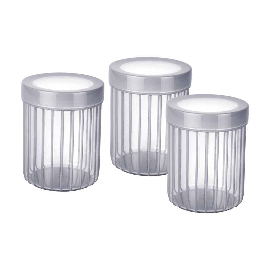 Joyo Better Home Linea Container 1000 ml (3 Pcs Set)- Grey