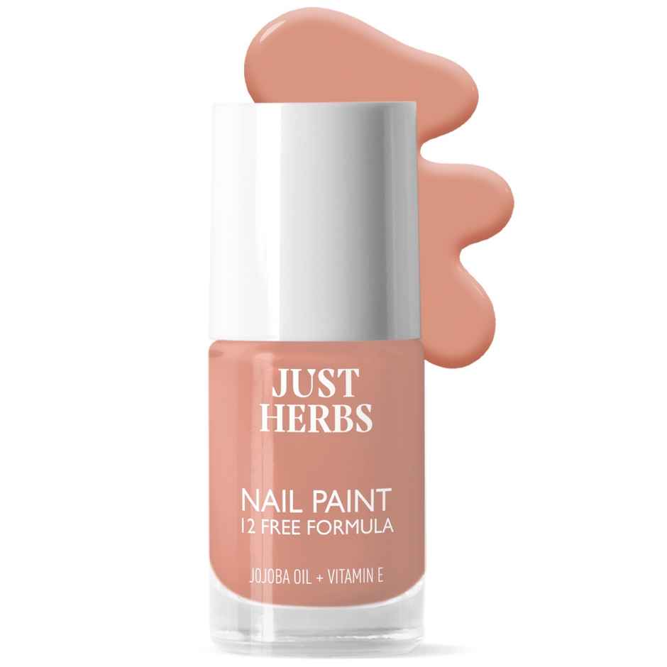 Just Herbs 12 Free Nail Paint-Nude Elegance-16 | Long-Lasting Shine