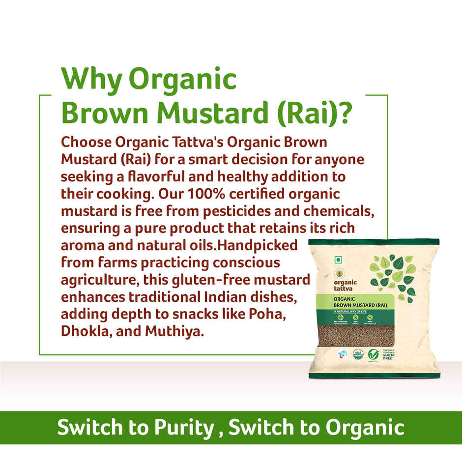 Organic Tattva Brown Mustard (Rai)