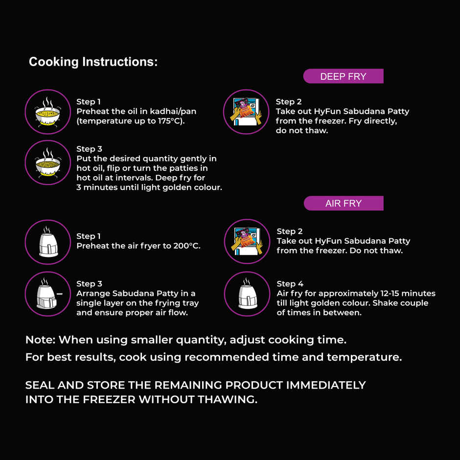 HyFun Sabudana Tikki, Fast Friendly | Frozen