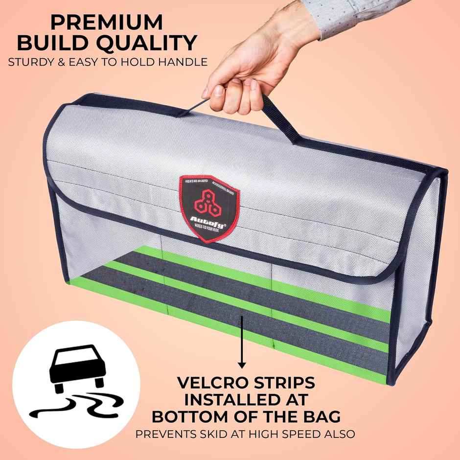 Autofy Spaze-5 Car Trunk Organizer Spill Proof Waterproof Anti-Skid Car Boot Organizer [Nylon]