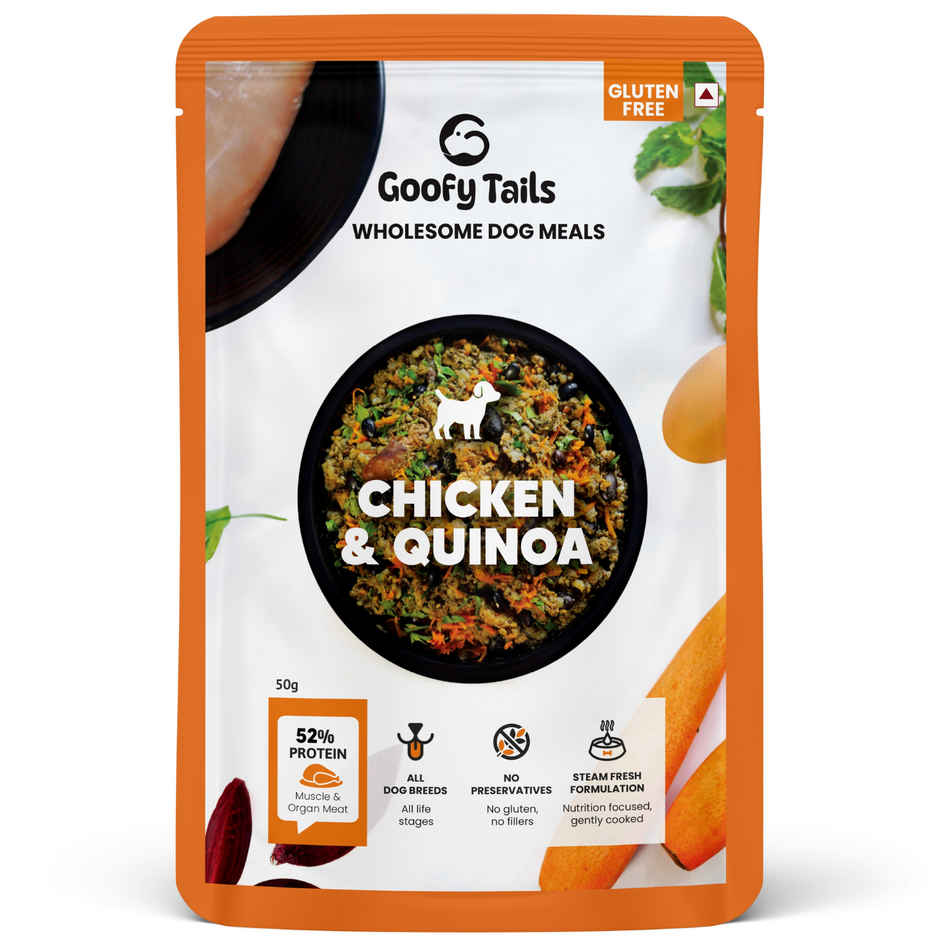 Goofy Tails Chicken & Quinoa Fresh Dog Food | Gluten Free | Wet Dog and Puppy Food