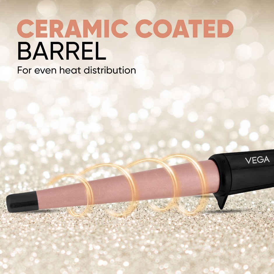 Vega I-Curl Hair Curler for Women with 13mm-25mm Barrel, Quick Heatup Technology, (VHCH-05)