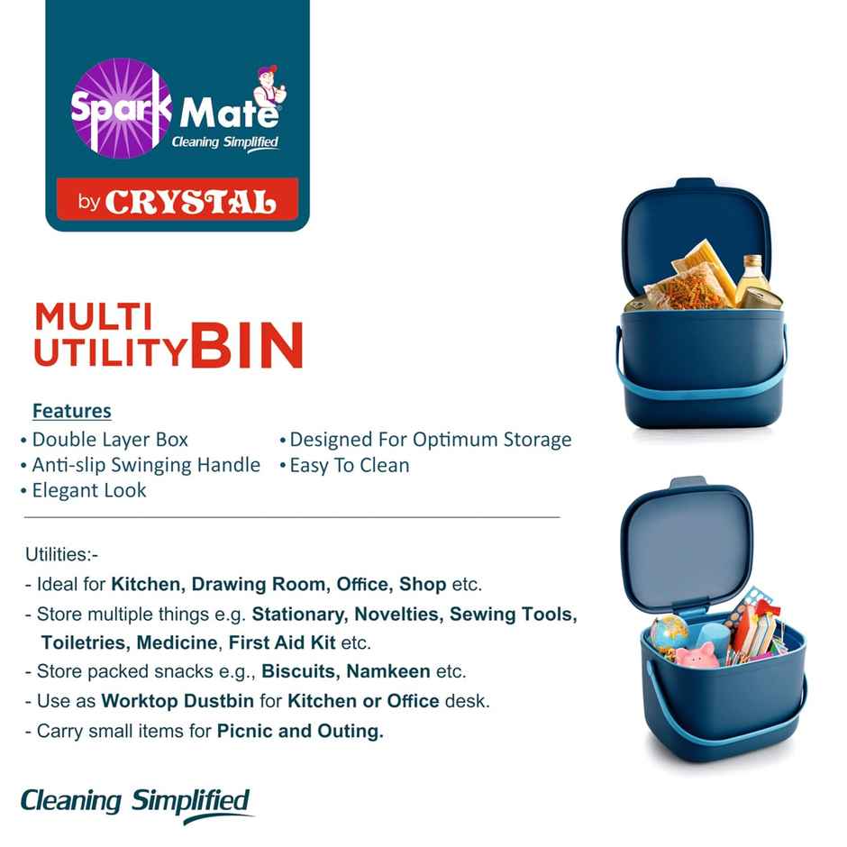 Sparkmate By Crystal Multiutility Bin | Assorted