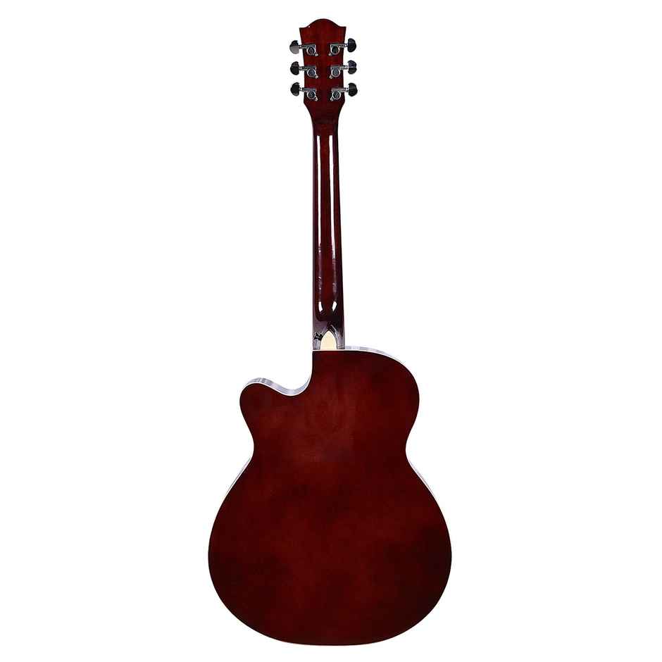 Kadence Basswood Frontier Guitar - Acoustic Guitar with Accessories | Wine Red