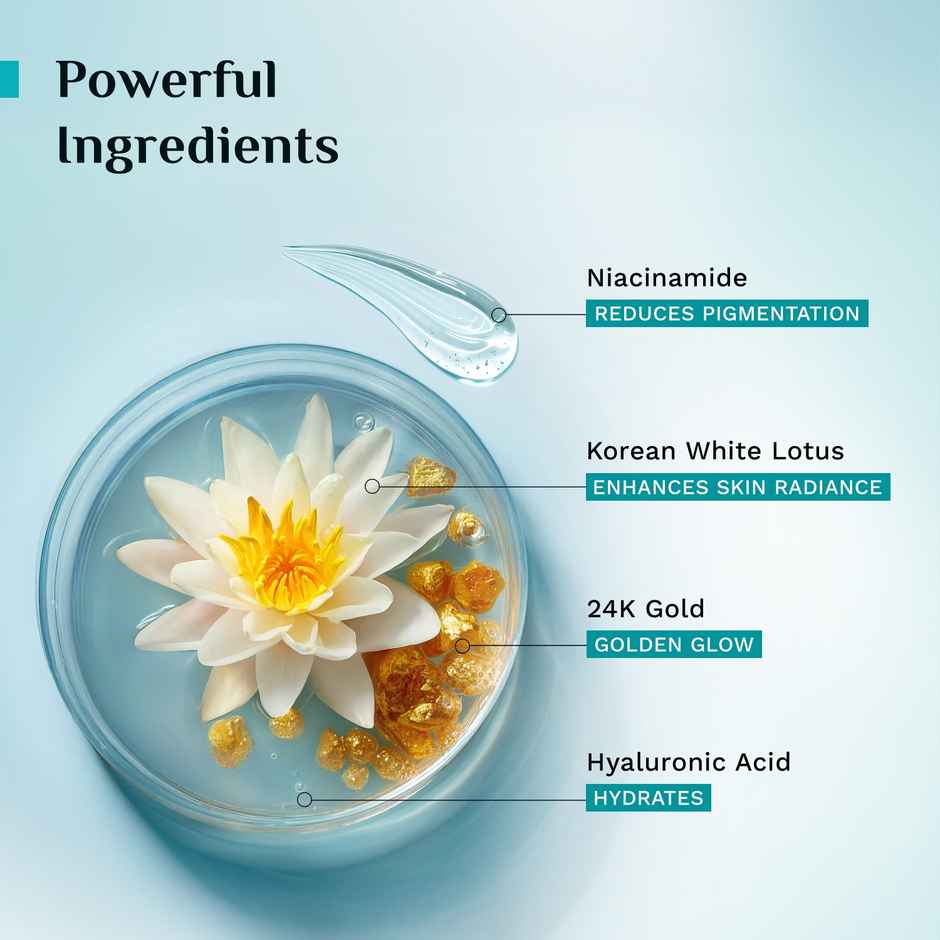 Pilgrim 24K Gold Face Serum With Niacinamide & Hyaluronic Acid For All Skin Types Unisex