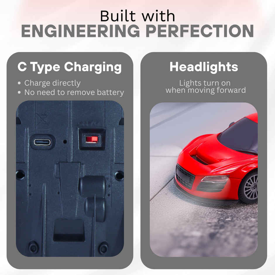 Frendo 1:24 Hi Speed Mini Remote Control Car | Aud Red