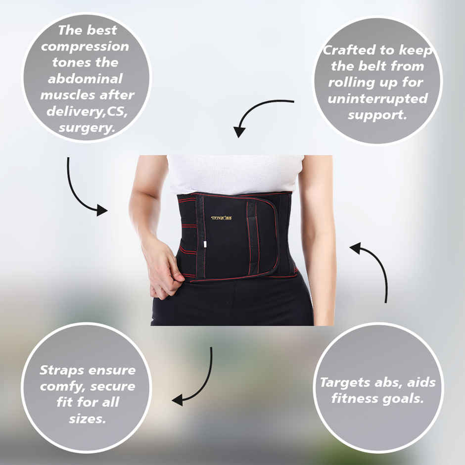 Stergic Iris Abdominal Support Belt Post Surgical Recovery