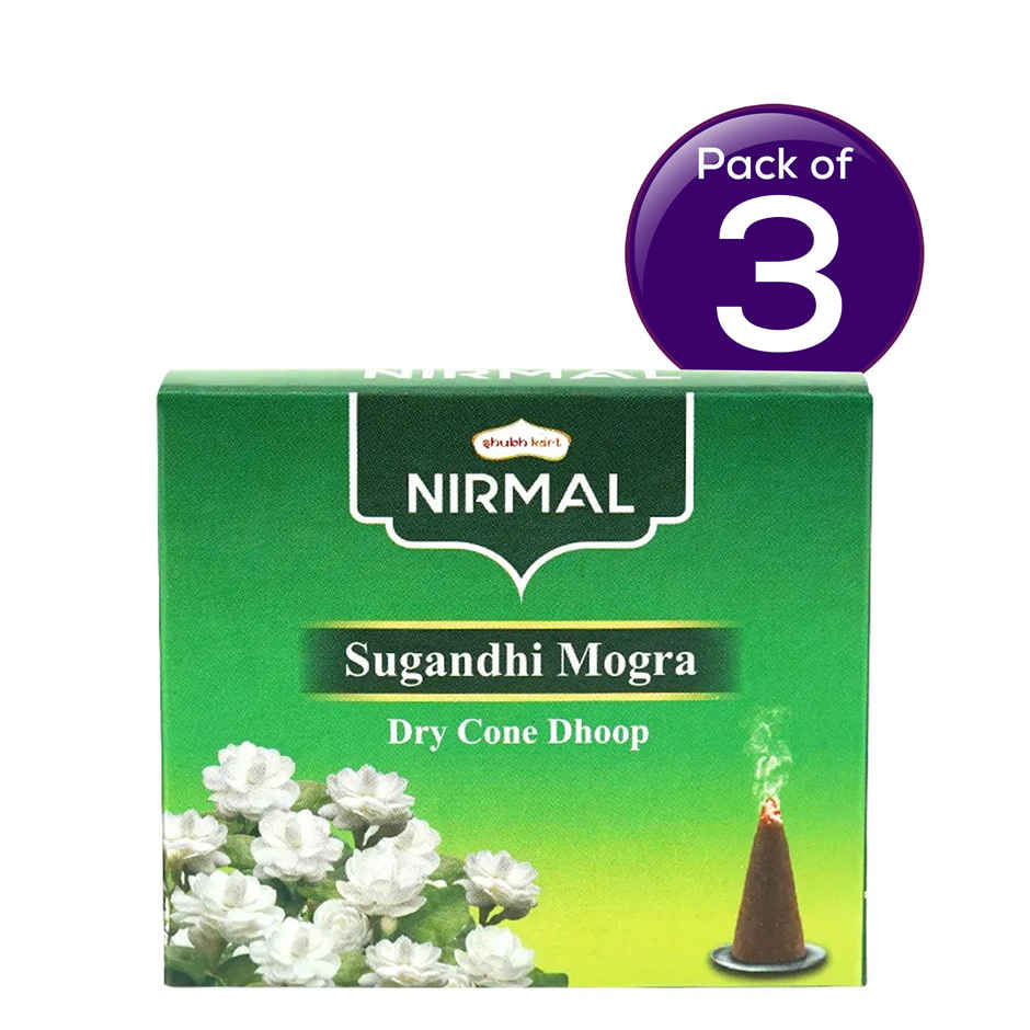 Shubhkart Nirmal Mogra Dry Cone Dhoop Combo