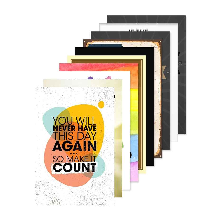 Paper Plane Design Wall Posters For Office Decor | Set of 10 | Size | 12 Inch x 18 Inch | D32