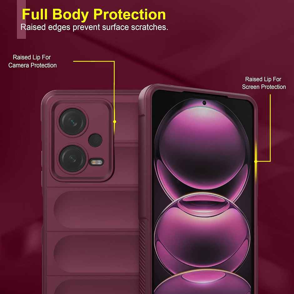 Zapcase Back Cover for Redmi Note 12 5G, Poco X5 5G | Magic-Plum
