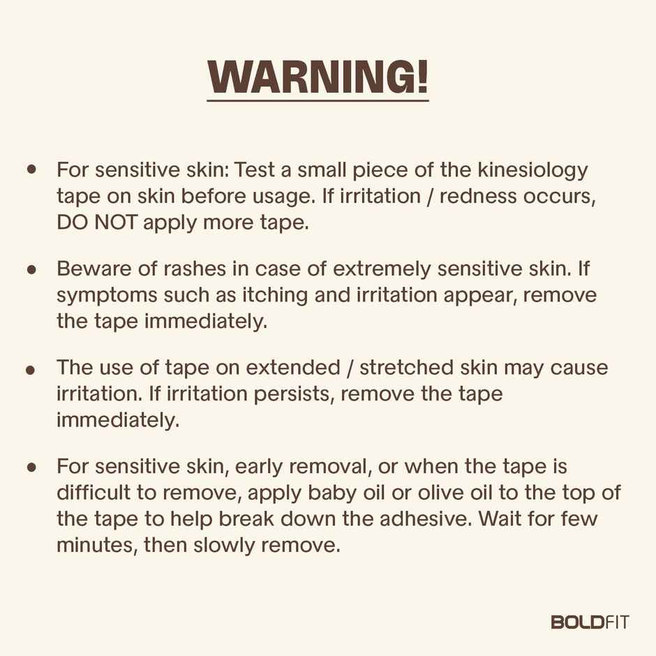 Boldfit Kinesiology Tape For Physiotherapy Ankle K Taping Waterproof-Black, 2 In