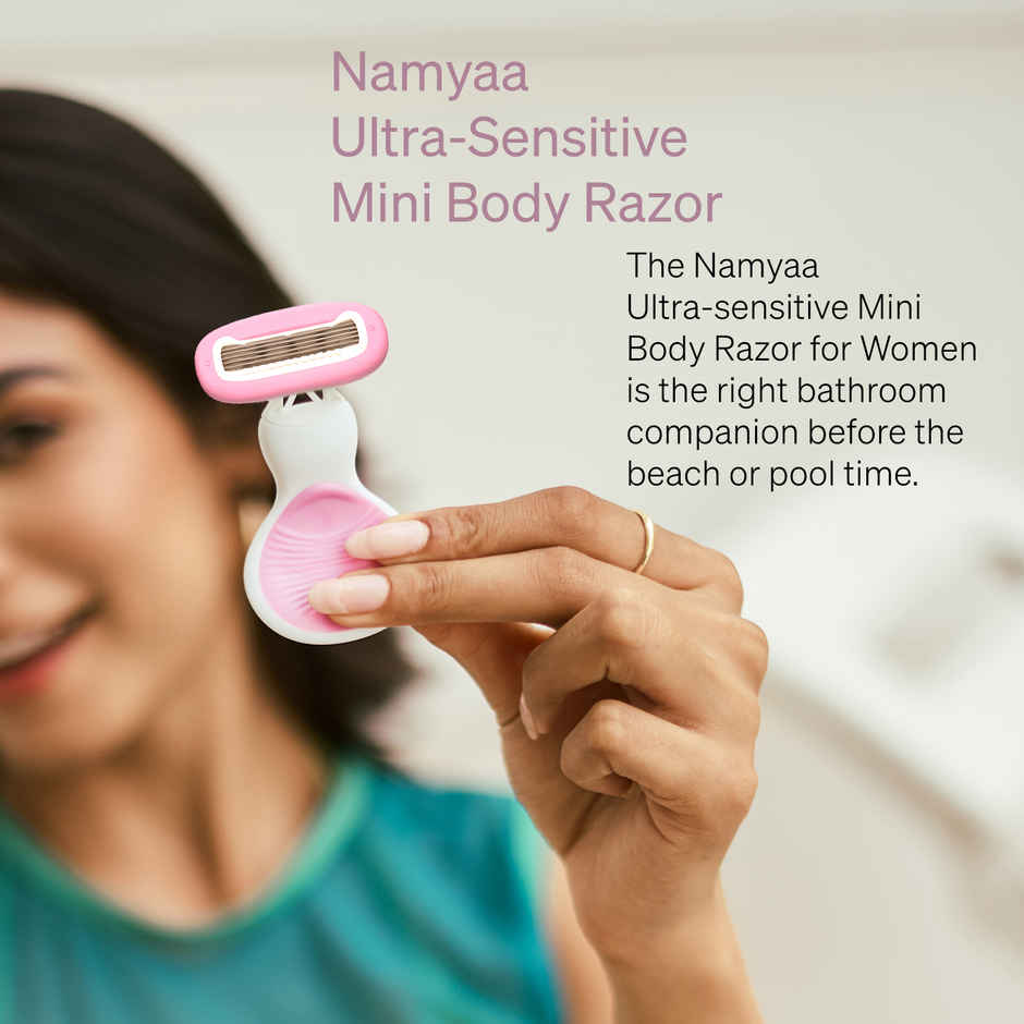 Namyaa Ultra Sensitive Mini Body Razor With 5 Blades