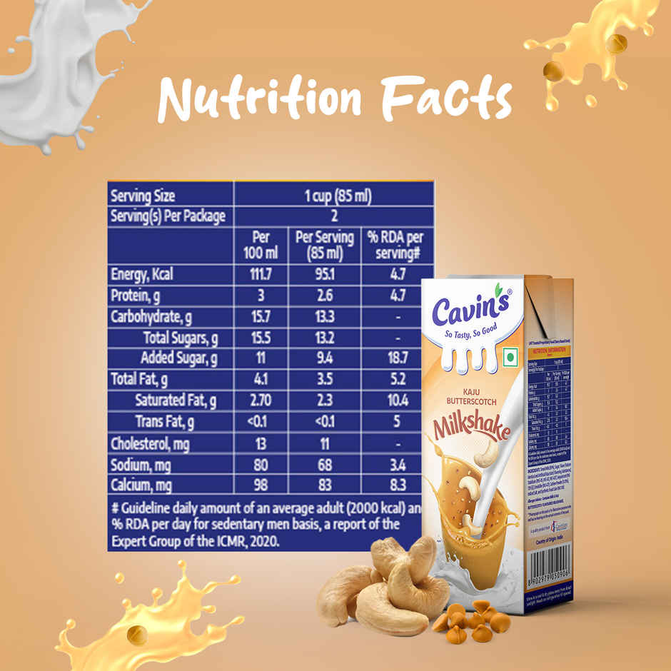 Cavin's Kaju Butterscotch Milkshake