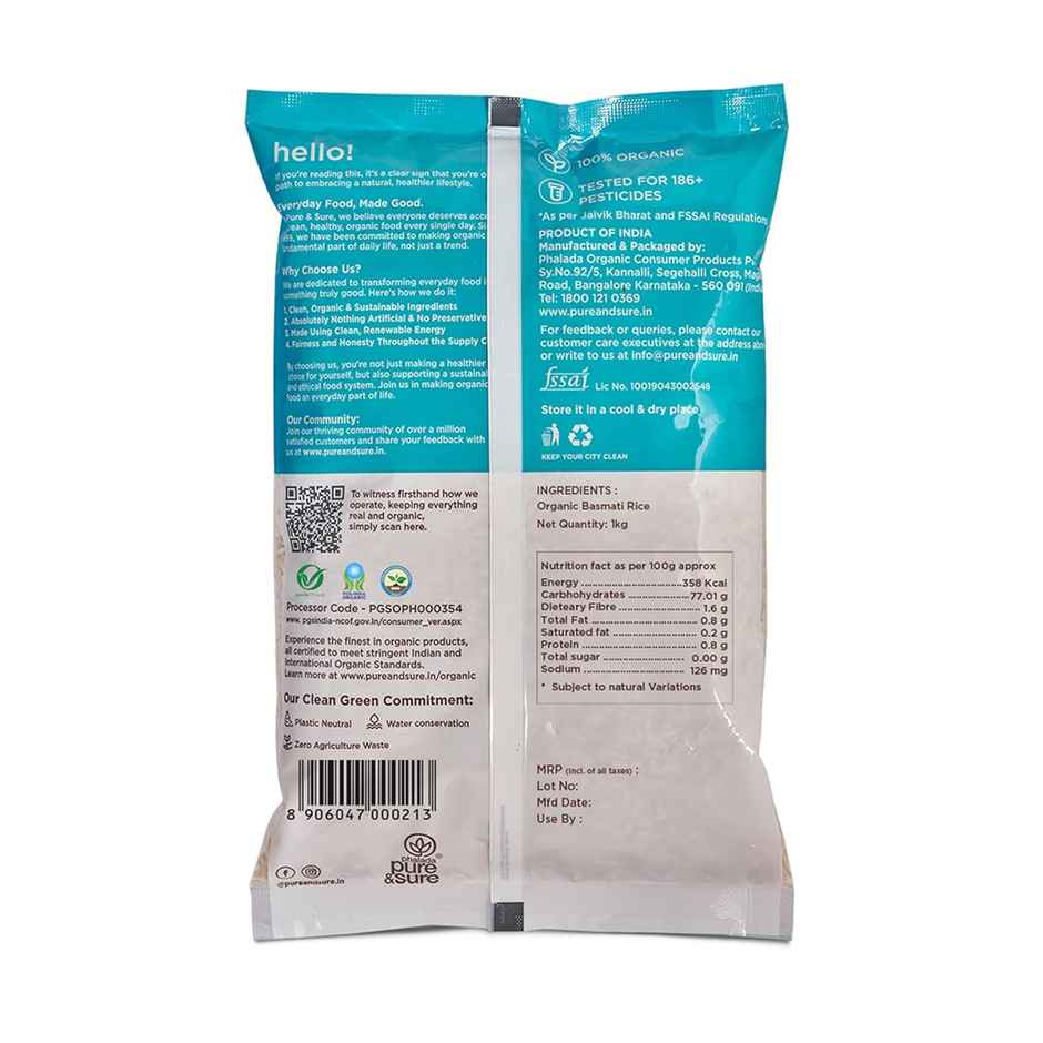 Phalada Pure & Sure Organic Basmati Rice