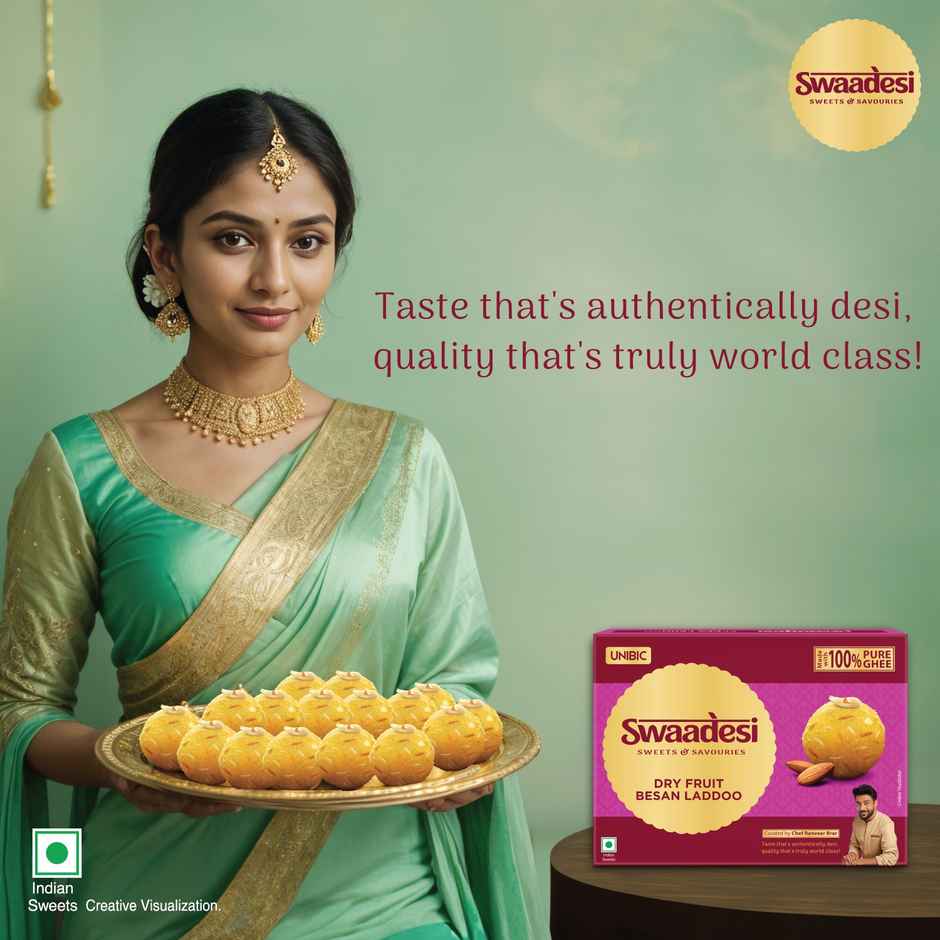 Ghee Dry Fruit Besan Laddoo By UNIBIC Swaadesi