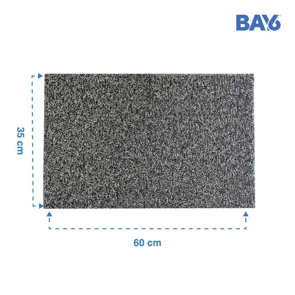 BAY6 PVC Anti-Skid Outdoor Mat - Grey 35 x 60 cm
