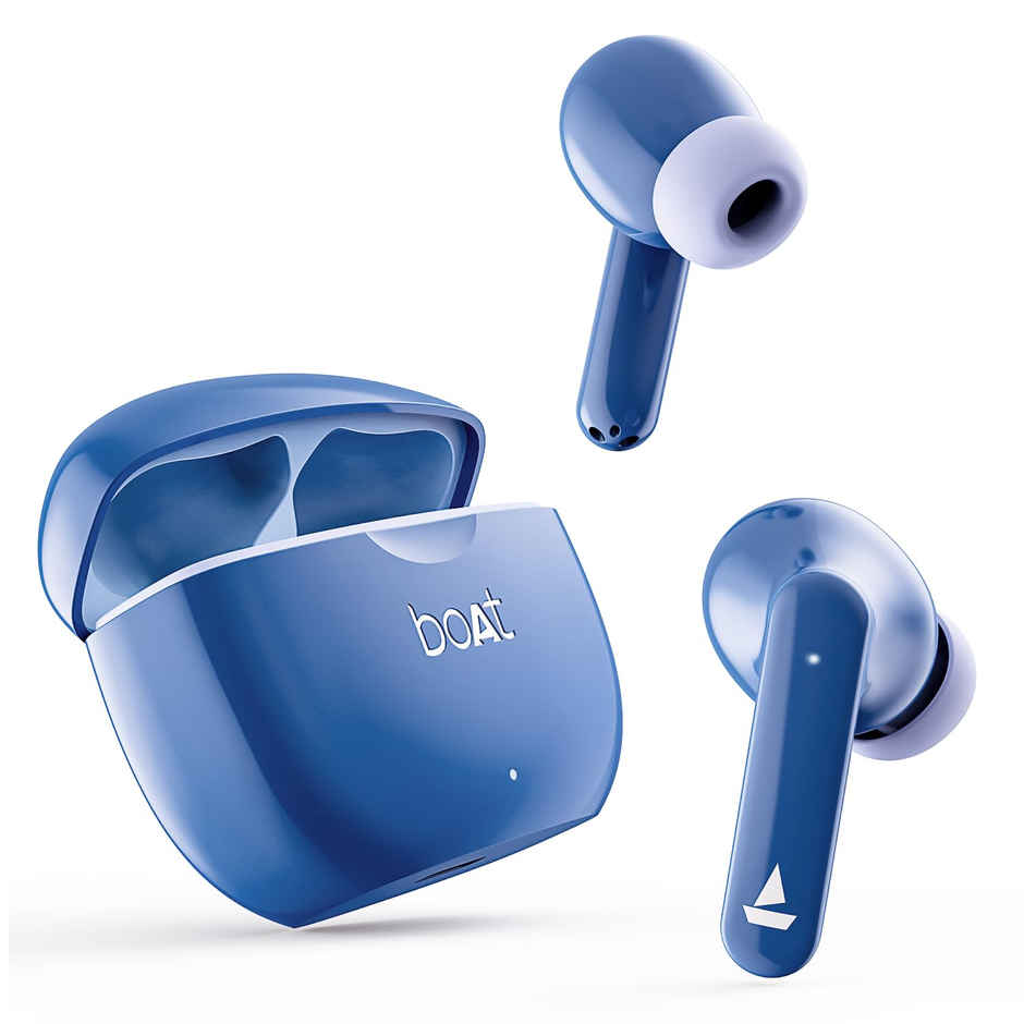 boAt Airdopes 120 TWS | 40H Playtime, Quad Mic ENx, 65ms Beast Mode, IPX4 | Dawn Blue