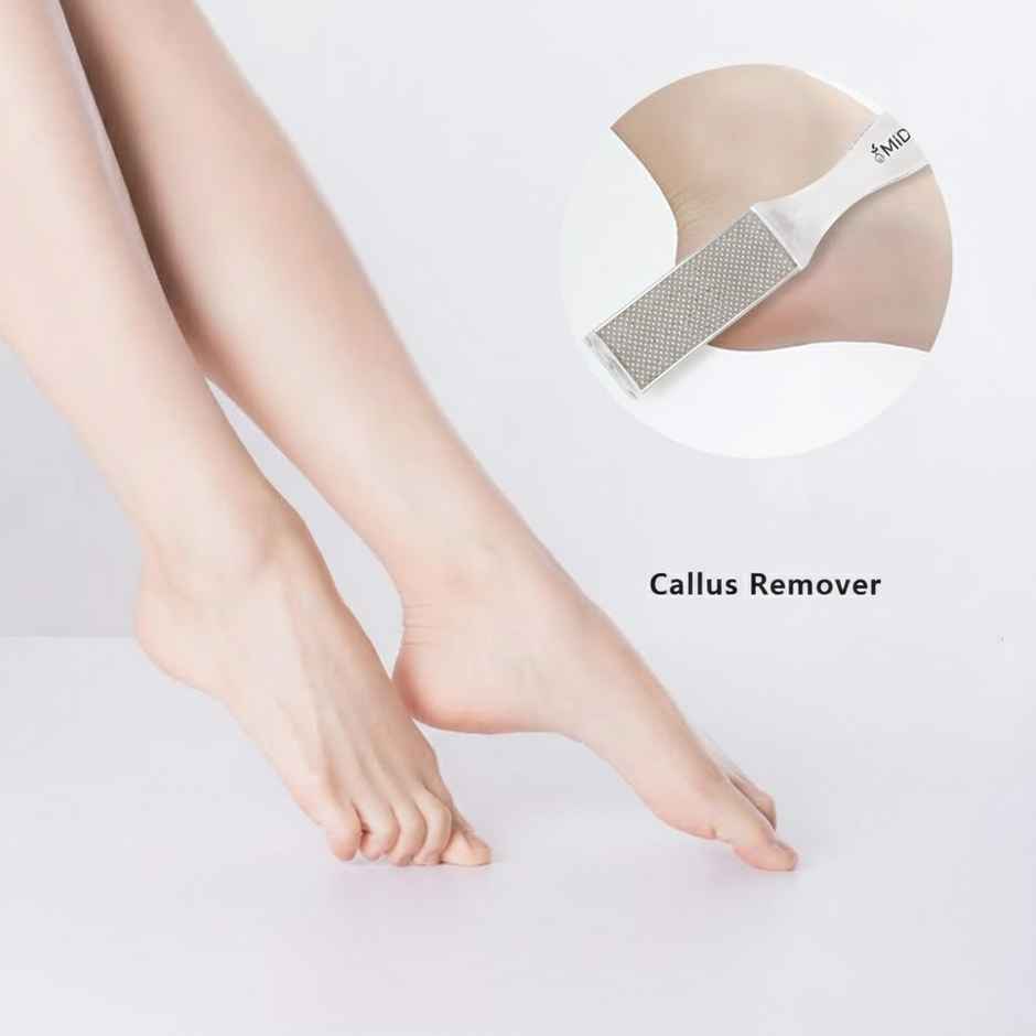 Midazzle 2 in 1 Foot Scrubber, Filer and Callus Remover | Crystal