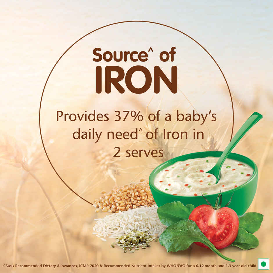 Nestle Cerelac Baby Cereal With Milk Multigrain Dal Veg - Stage 4 | 12 To 24 Months