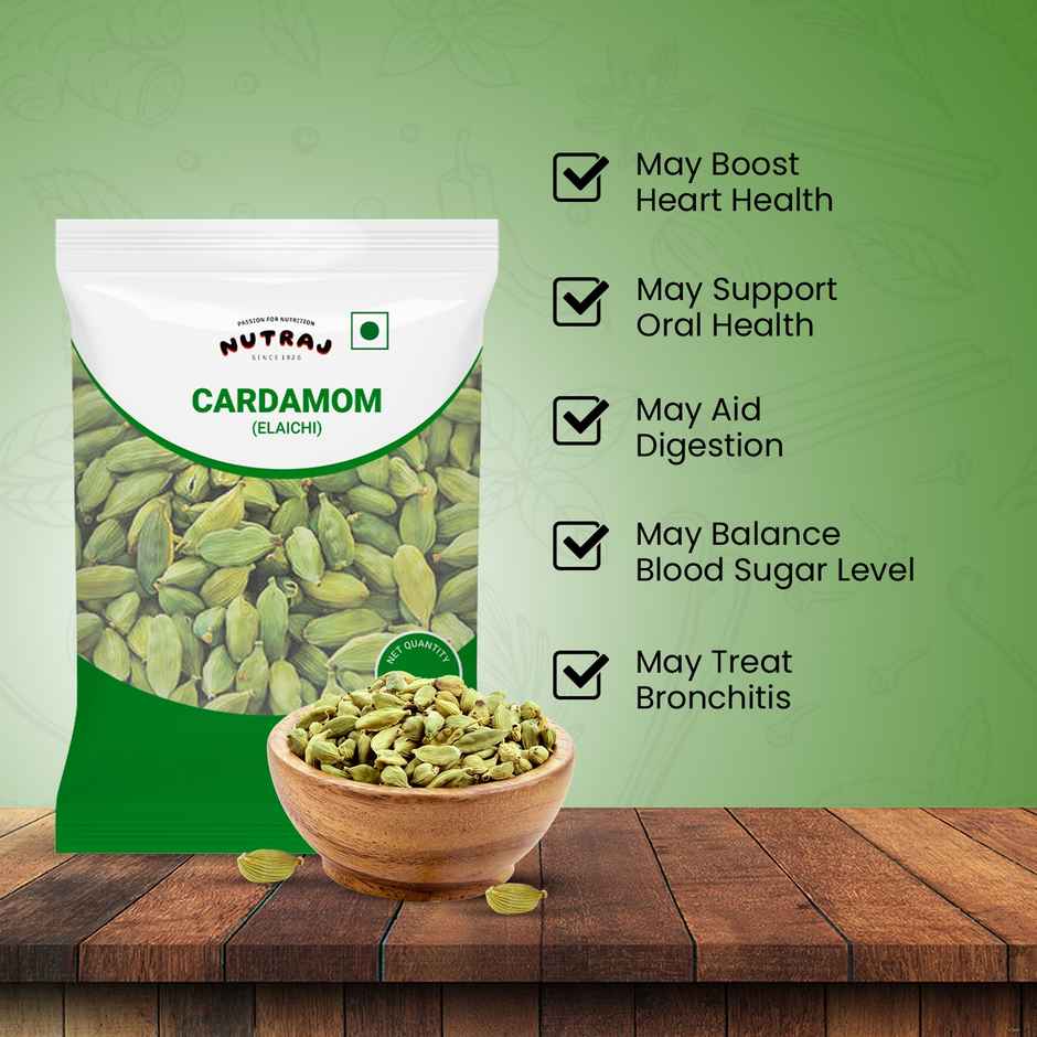 Nutraj Classic Green Cardamom | Elaichi | Pouch