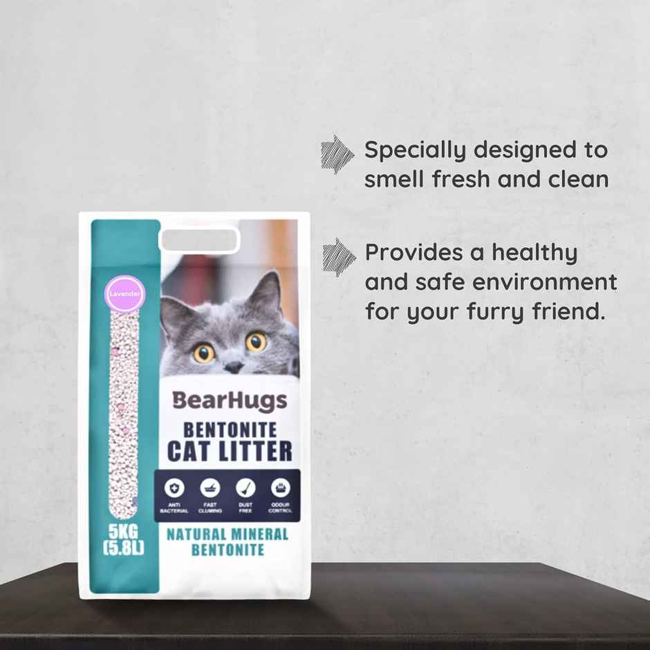 BearHugs Bentonite Cat Litter - Lavender Combo