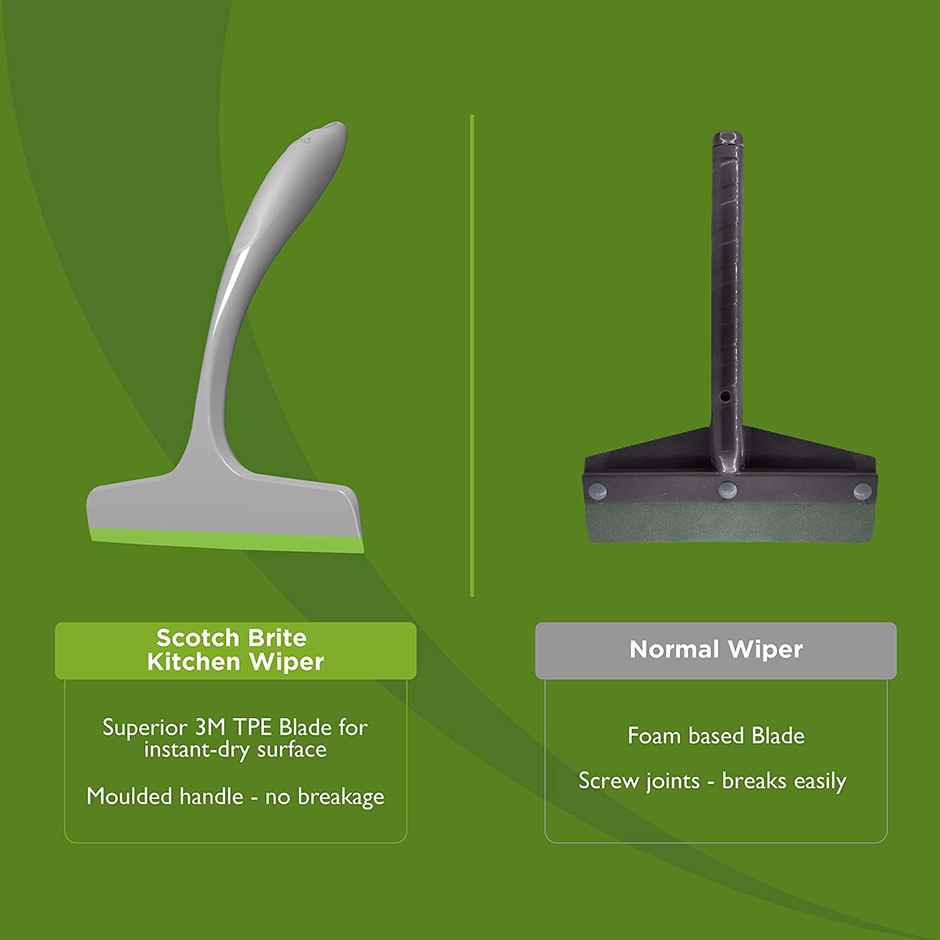 Scotch-Brite Plastic Kitchen Wiper (Grey)