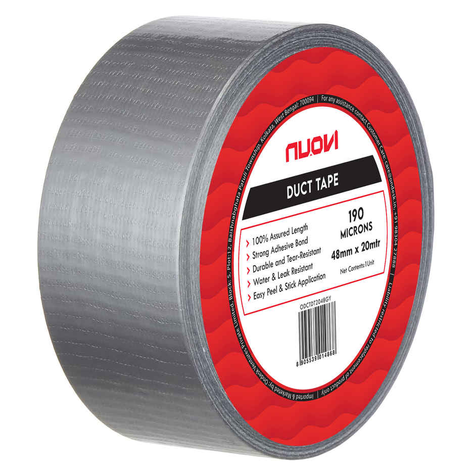 Nuovi Duct Tape | Grey - 48 mm x 20 m, 190 Micron