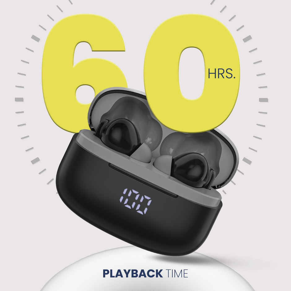 Cellecor Bropods Cb44 Ace Tws 60 Hrs Playtime Enc Low Latency Fast Charging Type-c - Grey