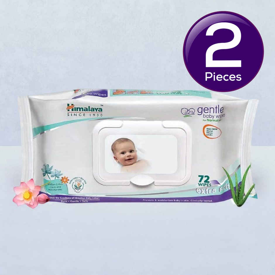 Himalaya Baby Wipes For Babies | White | 0 - 2 years Combo