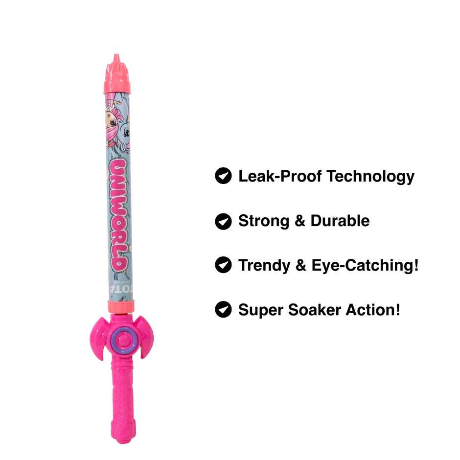 Tota Talwar Special Sword Water Pipe Pichkari for Holi | Pink