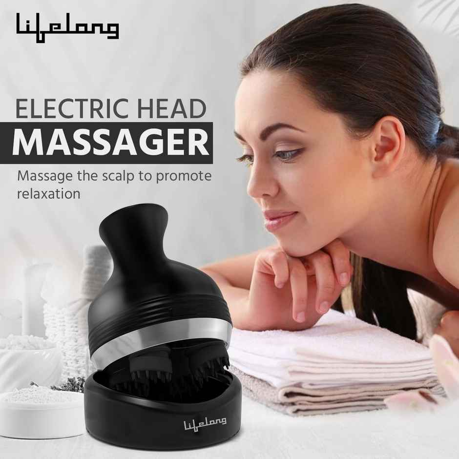 Lifelong Llm765 Rechargeable Head, Scalp Full Body Pain Relief Massager, 4 Speed Modes