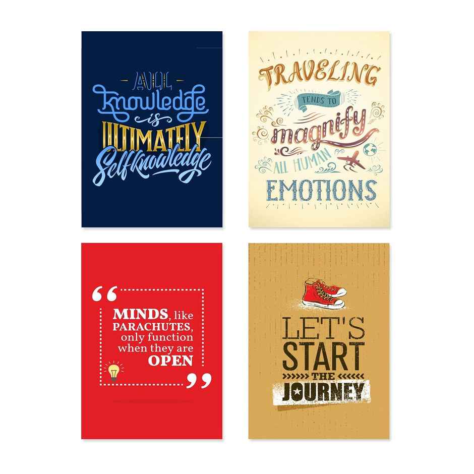 Paper Plane Design Wall Posters For Office Decor | Set of 10 | Size | 12 Inch x 18 Inch | D16