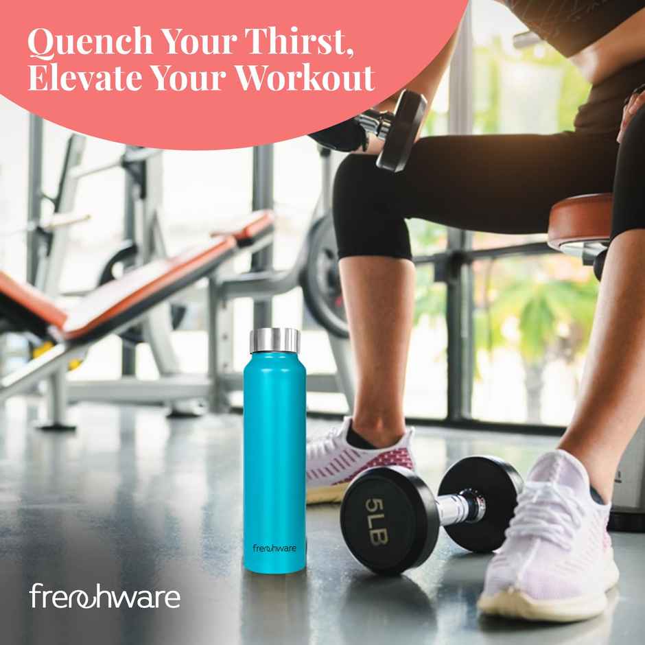 Frenchware Premium 1 L Stainless Steel Water Bottle, Scratch | Resistant, Rust | Free | Turquoise