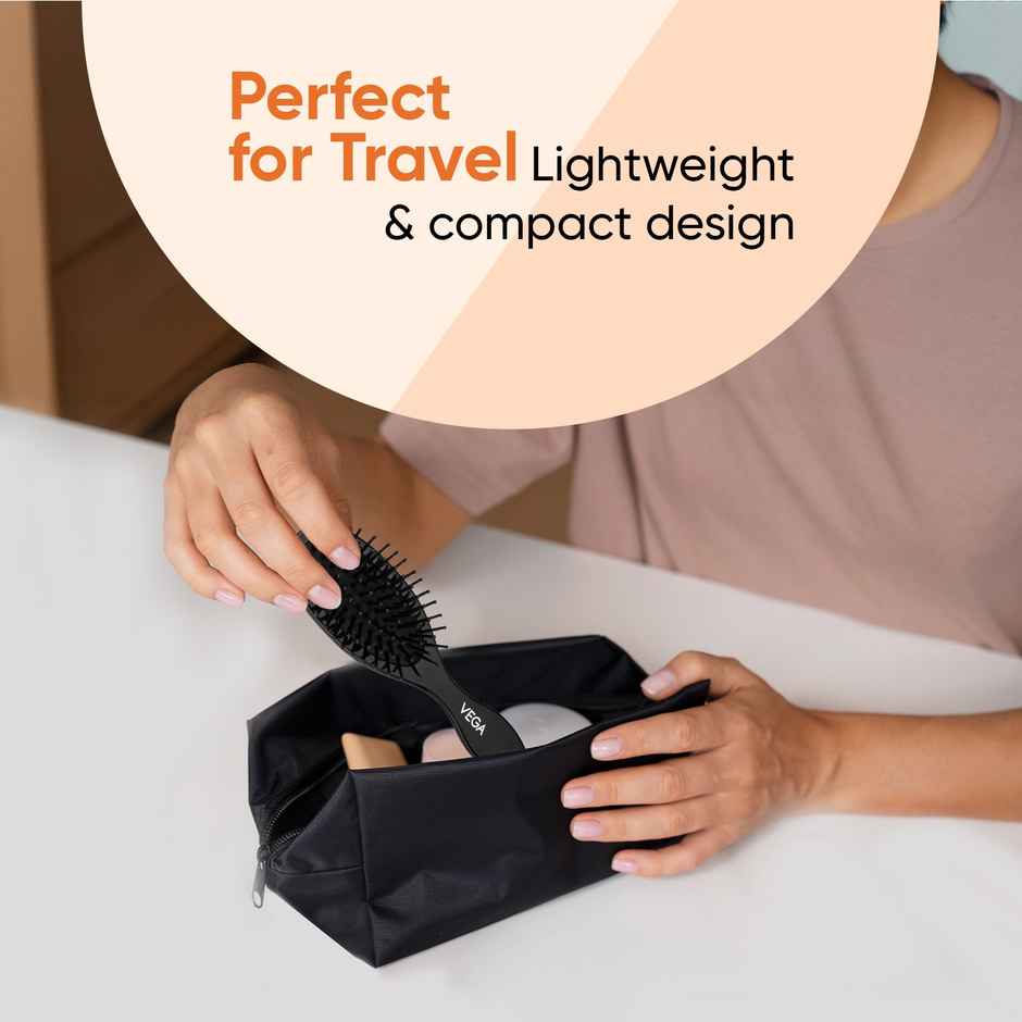 VEGA Cushioned Hair Brush For Men And Women | All Hair Types | R3-CB