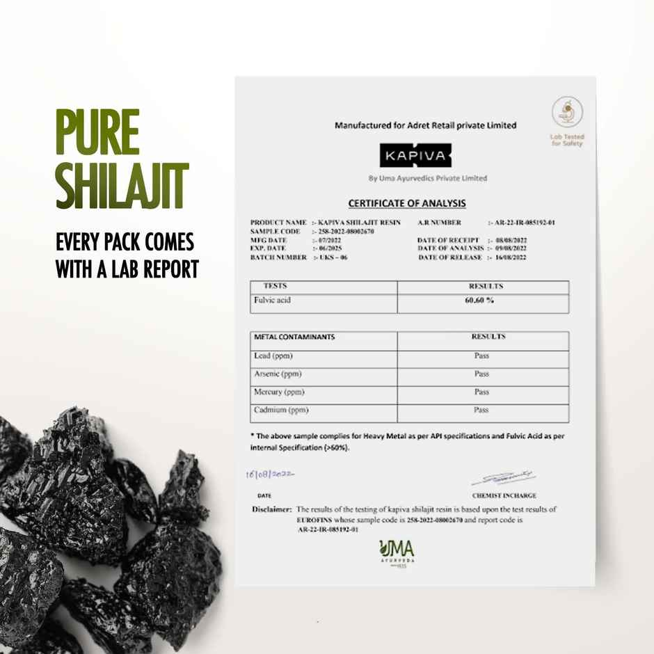 Kapiva Him Foods Shilajit Gold Resin | Premium & Natural