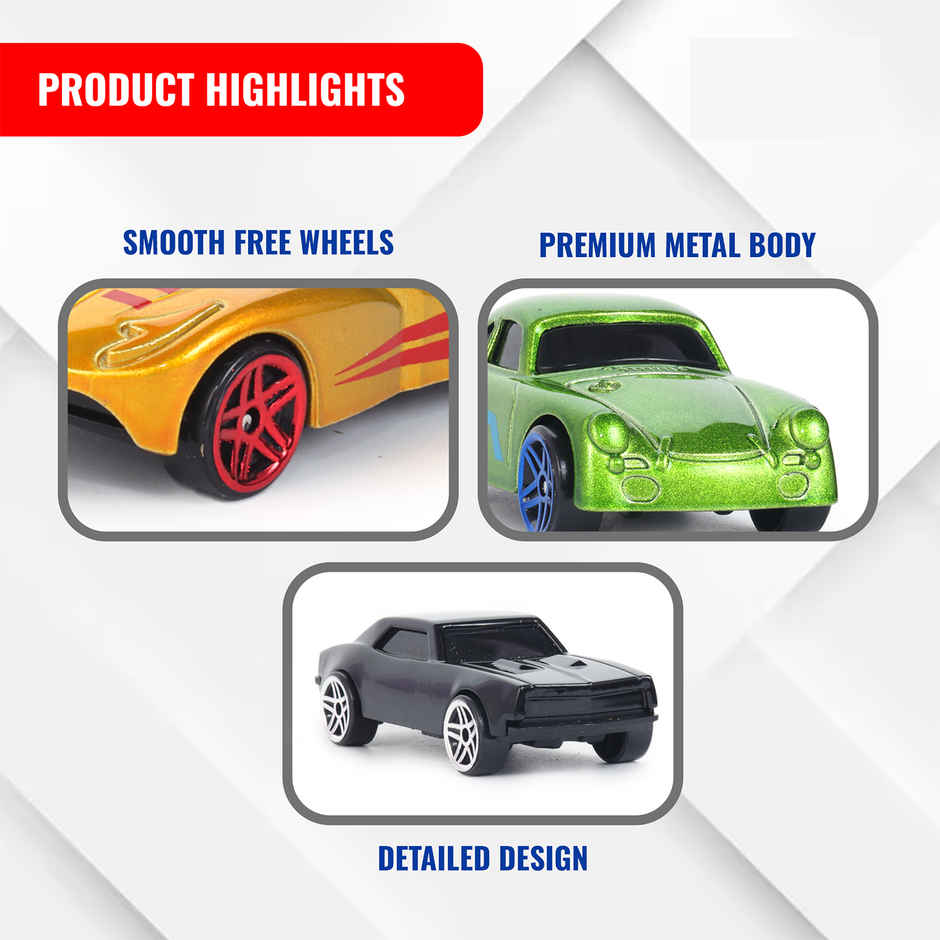 Race N Roll 1:64 Metal Die Cast Car | Po365.br.mc.lv.ch | Pack of 5