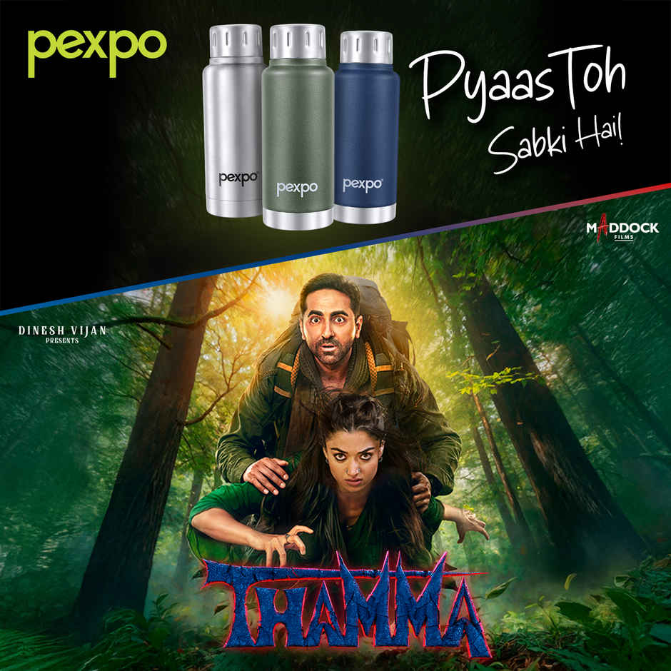 Pexpo Stainless Steel Cameo Hot & Cold Water Bottle | Denim Blue | 300 ml